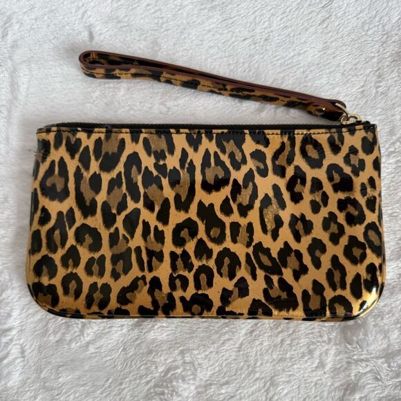 Kate Spade Animal Print Patent Leather Wristlet - Picture 3 of 7